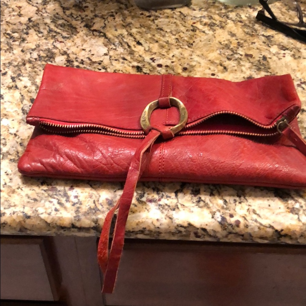 Lucky brand red clutch purse